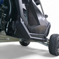 Bolt-on mounting detail on Polaris RZR 2-seat Volt rock sliders