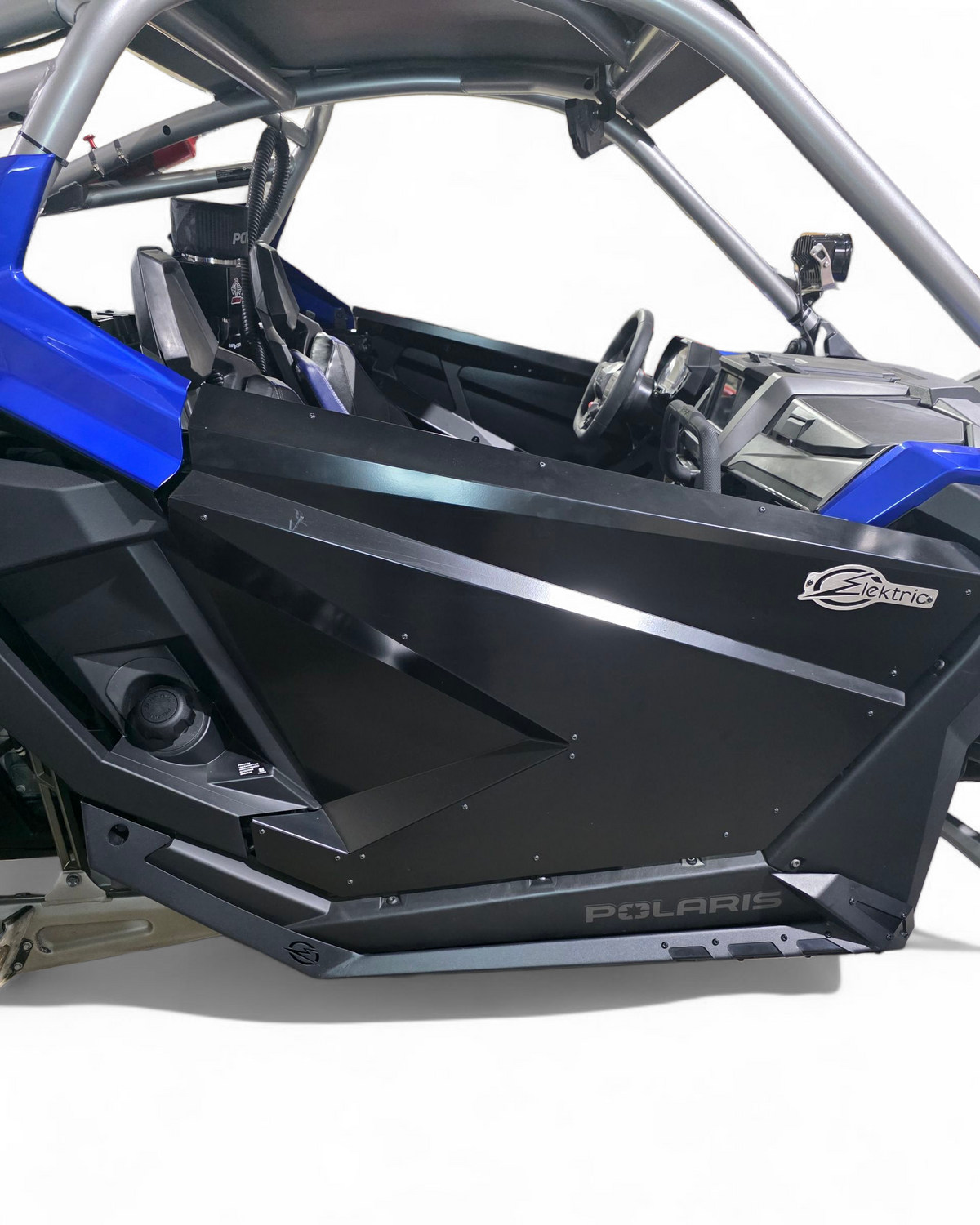 Driver side Volt rock slider installed on 2-seat Polaris RZR Pro XP
