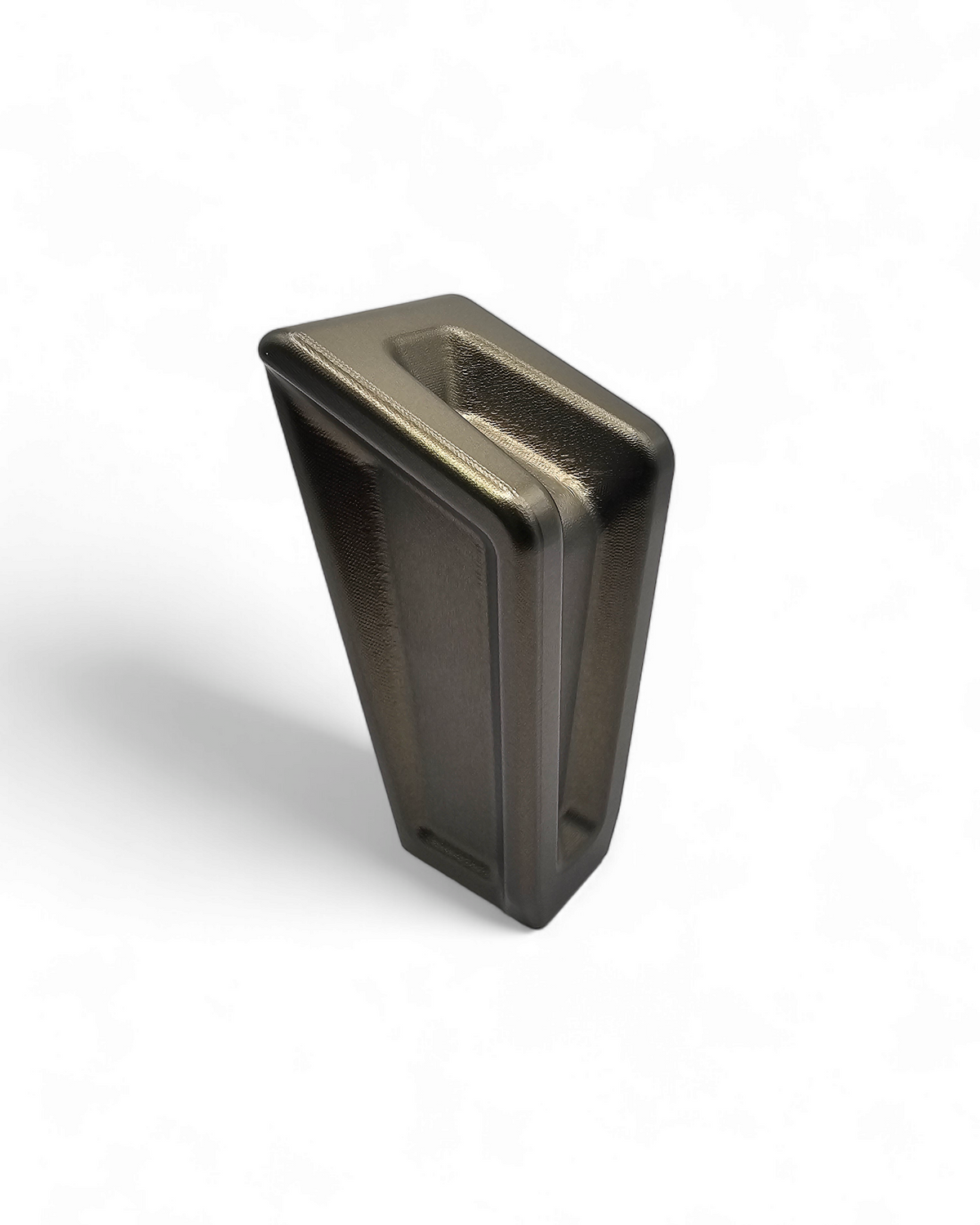 Hard anodized gunmetal finish on Polaris RZR shift knob
