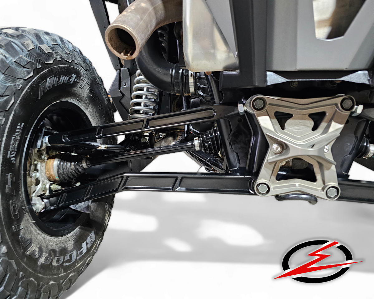 Polaris RZR Pro XP Billet Radius Rods shown solo displaying full 6061 aluminum construction