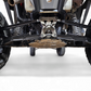 Hard anodized black finish on Polaris RZR Pro XP billet radius rods