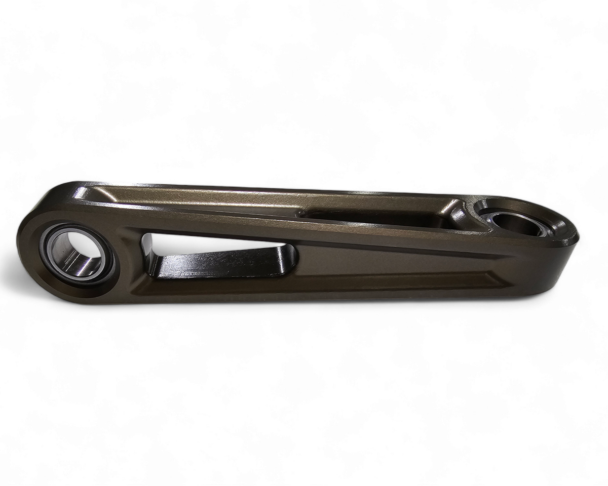 Polaris RZR Pro XP gunmetal front sway bar link installed showing front suspension fitment