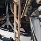 Angled view of Polaris RZR Pro XP gunmetal rear sway bar link