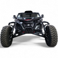 Volt 3-Piece Grille for 2024+ Can-Am Maverick R in satin black finish showing
    clean refined look and aluminum construction on front fascia