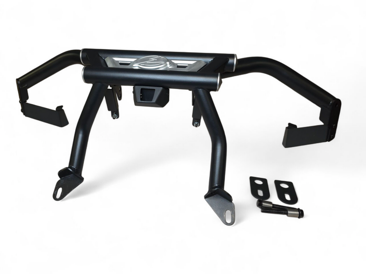 Overhead view of Can-Am Maverick R AMP Rear Bumper showing mounting layout