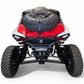 Direct rear view of Can-Am Maverick R AMP Rear Bumper showing full-width coverage and symmetrical design