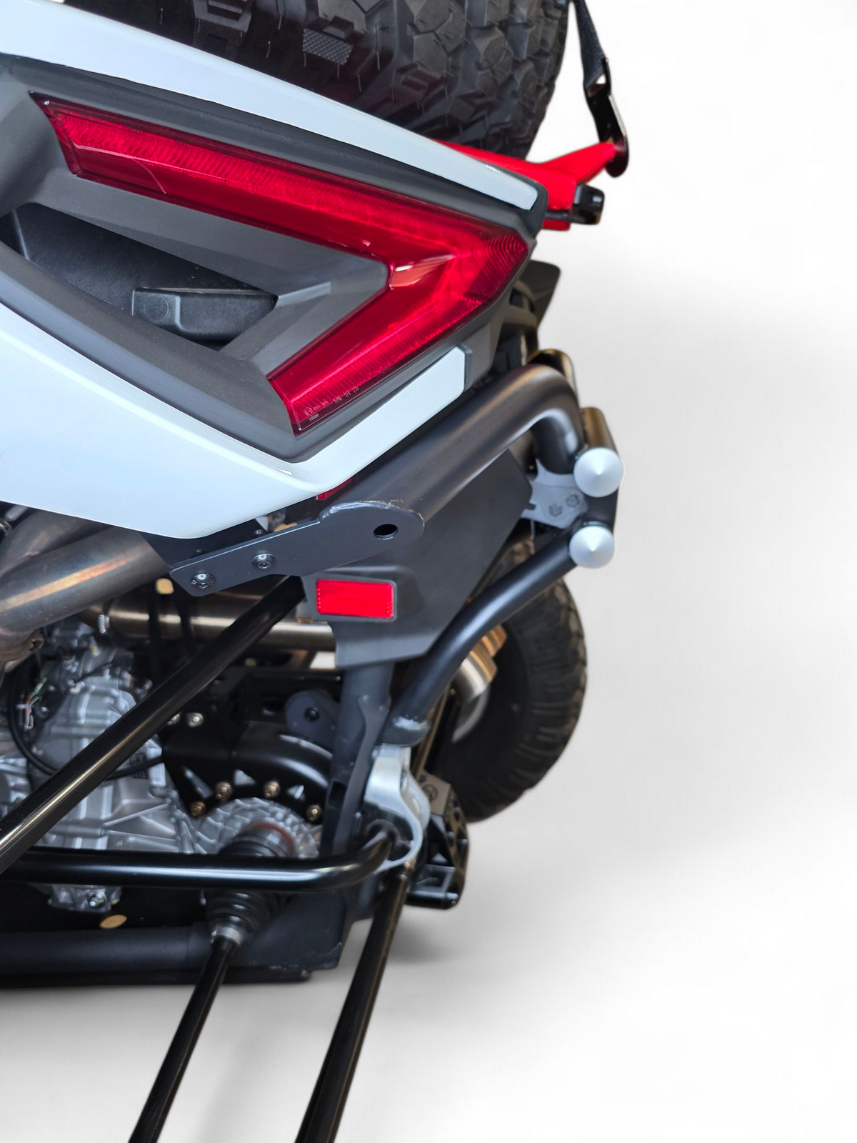 AMP Rear Bumper weld and joint detail on Can-Am Maverick R showing build quality