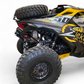 Angled detail of Can-Am Maverick R AMP Rear Bumper showing profile depth