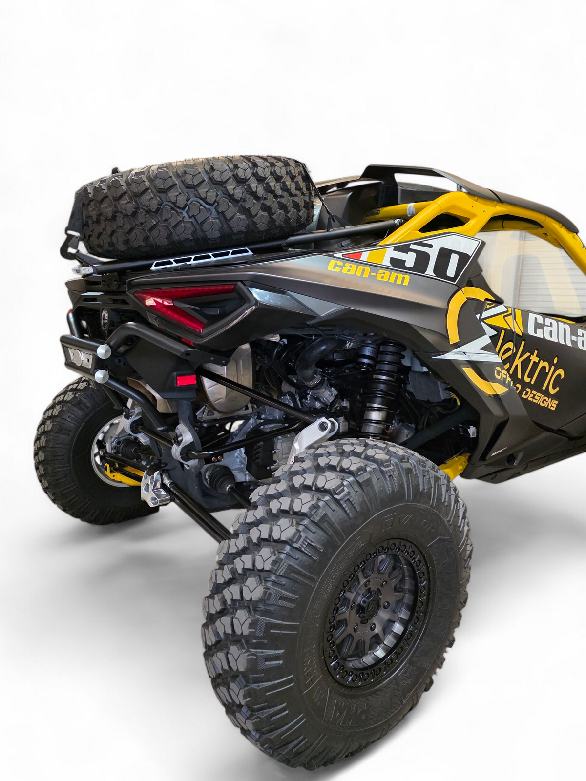 Can-Am Maverick R AMP Rear Bumper backup camera mount close-up