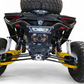Hero shot of Can-Am Maverick R AMP Rear Bumper in weather-resistant finish on trail