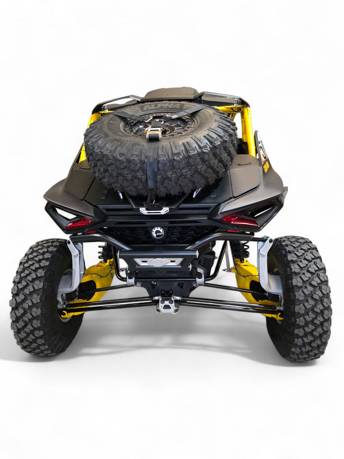 Can-Am Maverick R AMP Rear Bumper rear lighting and camera area detail