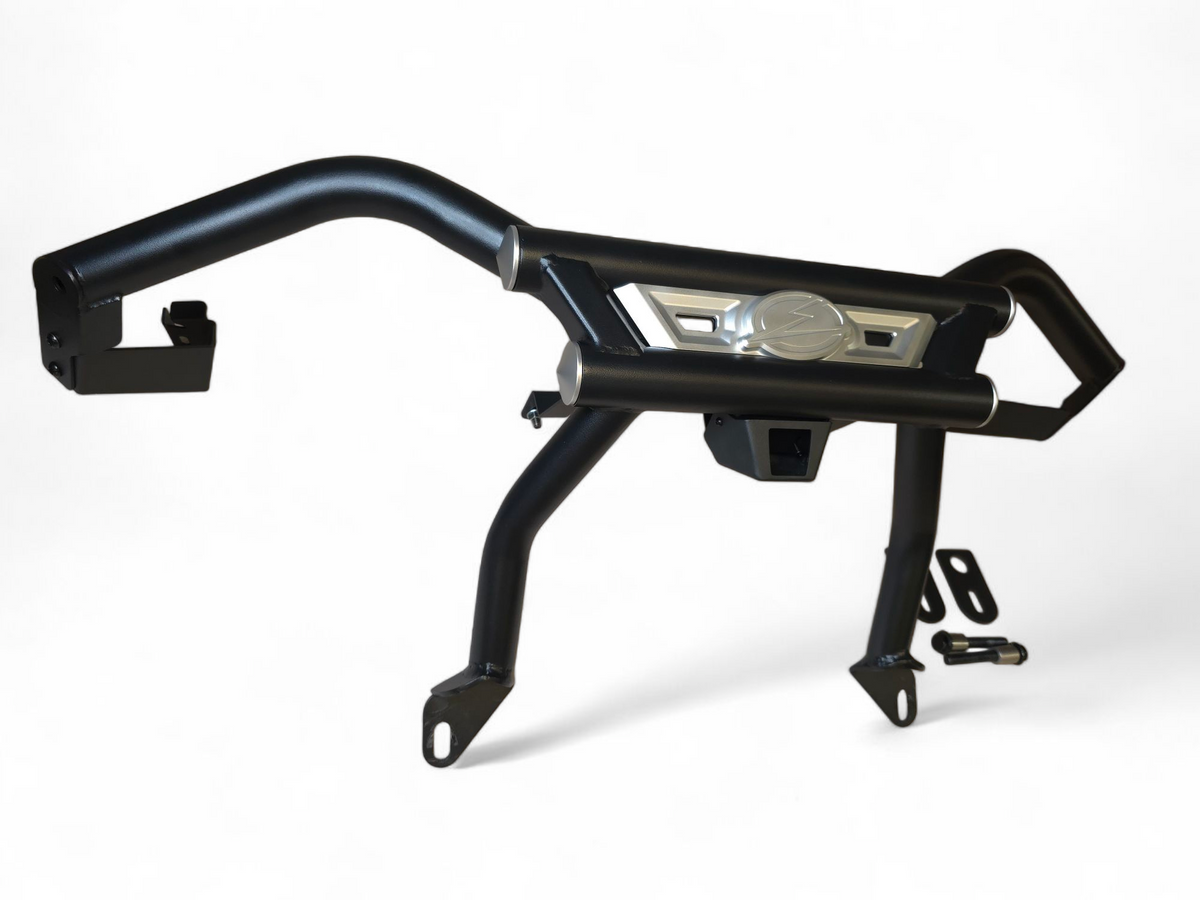 AMP Rear Bumper installed on 2-seat Can-Am Maverick R showing fitment