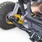 2024 Can-Am Maverick R front suspension fitted with High Clearance Adjustable
    Radius Rods