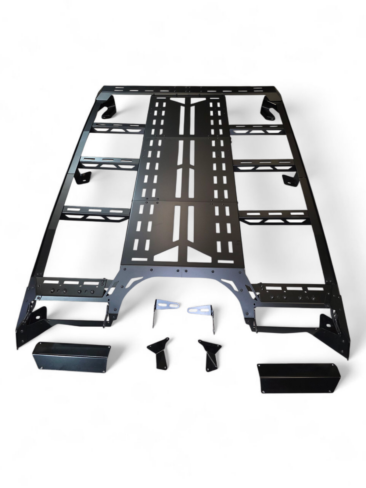 Front mounting area of Roof Rack on 2024 Can-Am Maverick R Max with forward lighting provisions and integrated light bar mounting locations