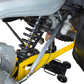 CNC-machined 6061 billet tie rod for the Can-Am Maverick R in a clear finish