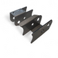 Can-Am Maverick R trailing arm pivot gusset shown fitted to the factory frame mount before welding