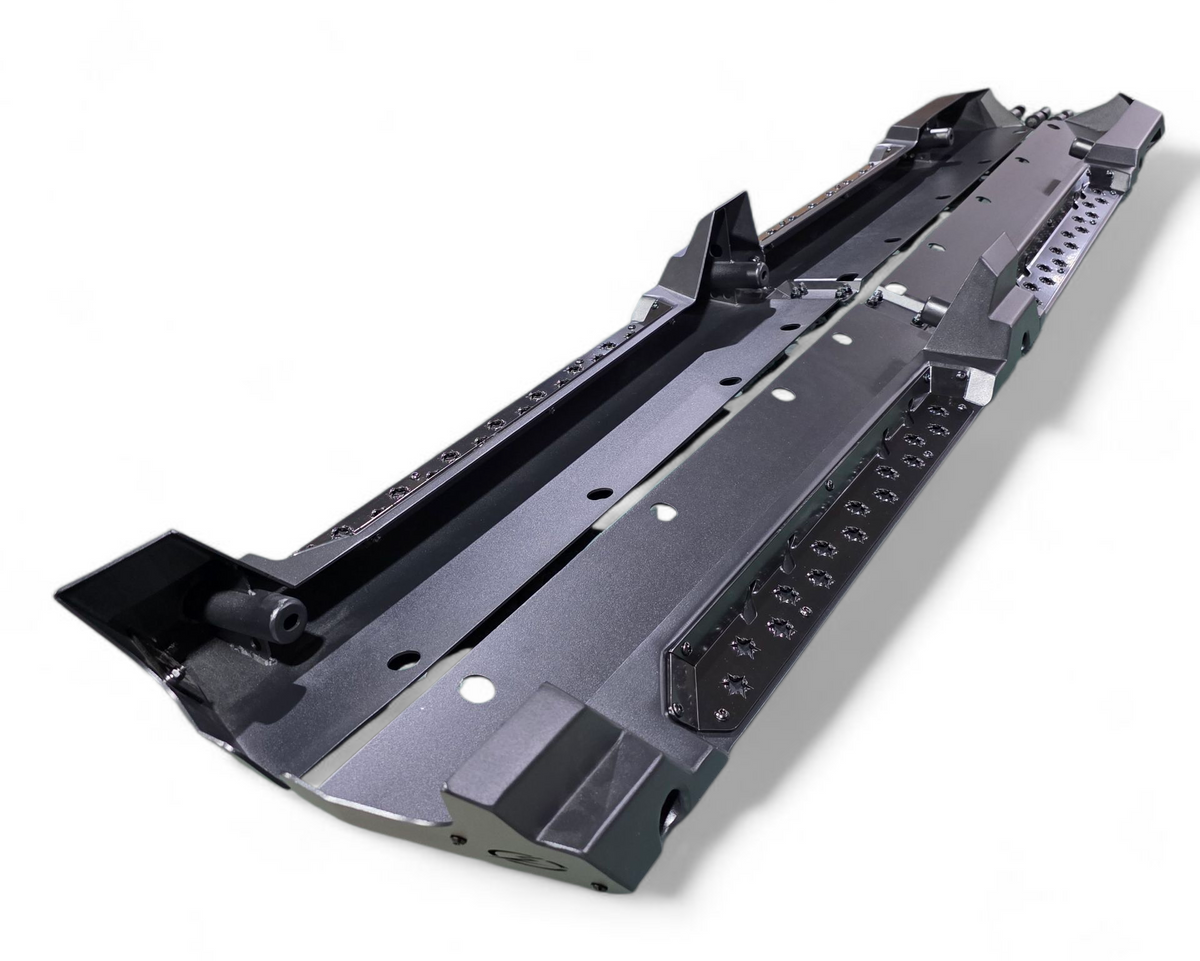 Rear section of the 4-seat rock sliders on Polaris Ranger XD 1500