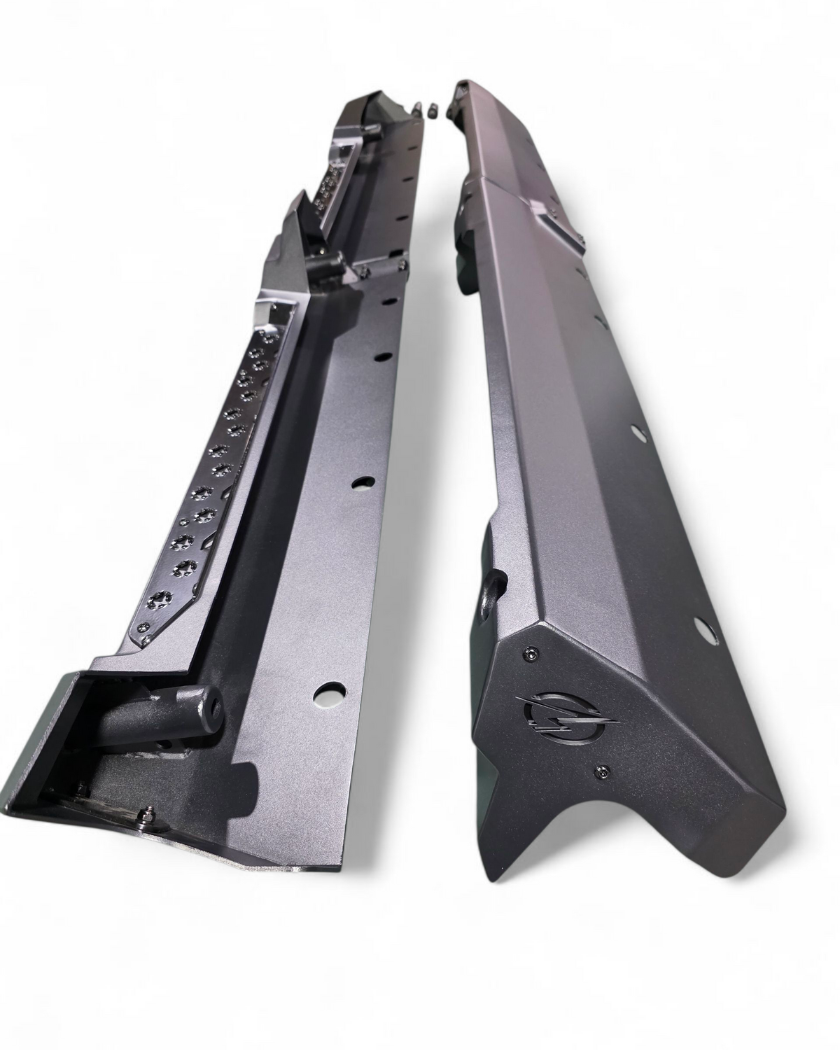 Rear section of the 4-seat rock sliders on Polaris Ranger XD 1500