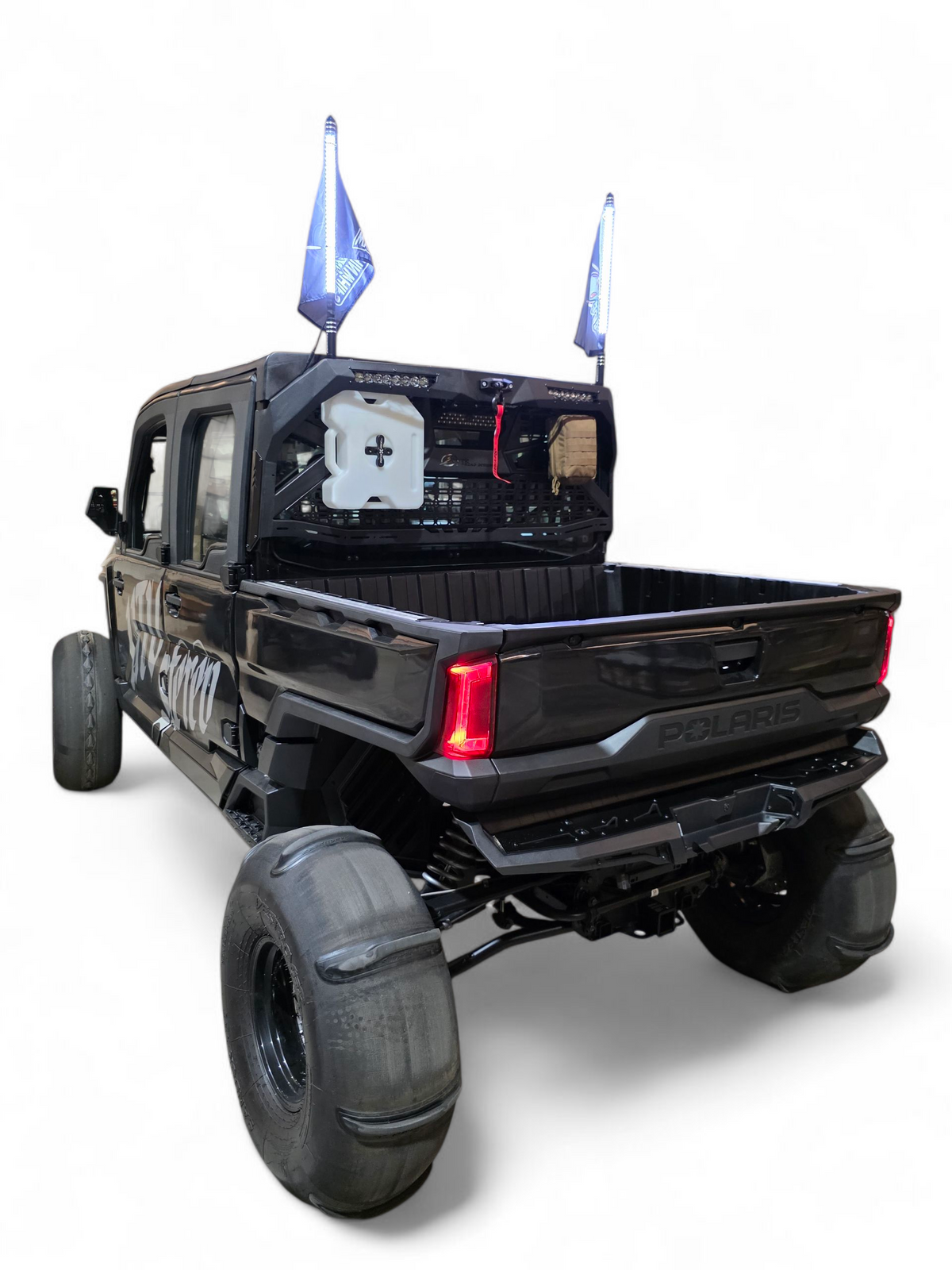 Corner and weld detail on Polaris Ranger 1500 Headache Rack showing build quality