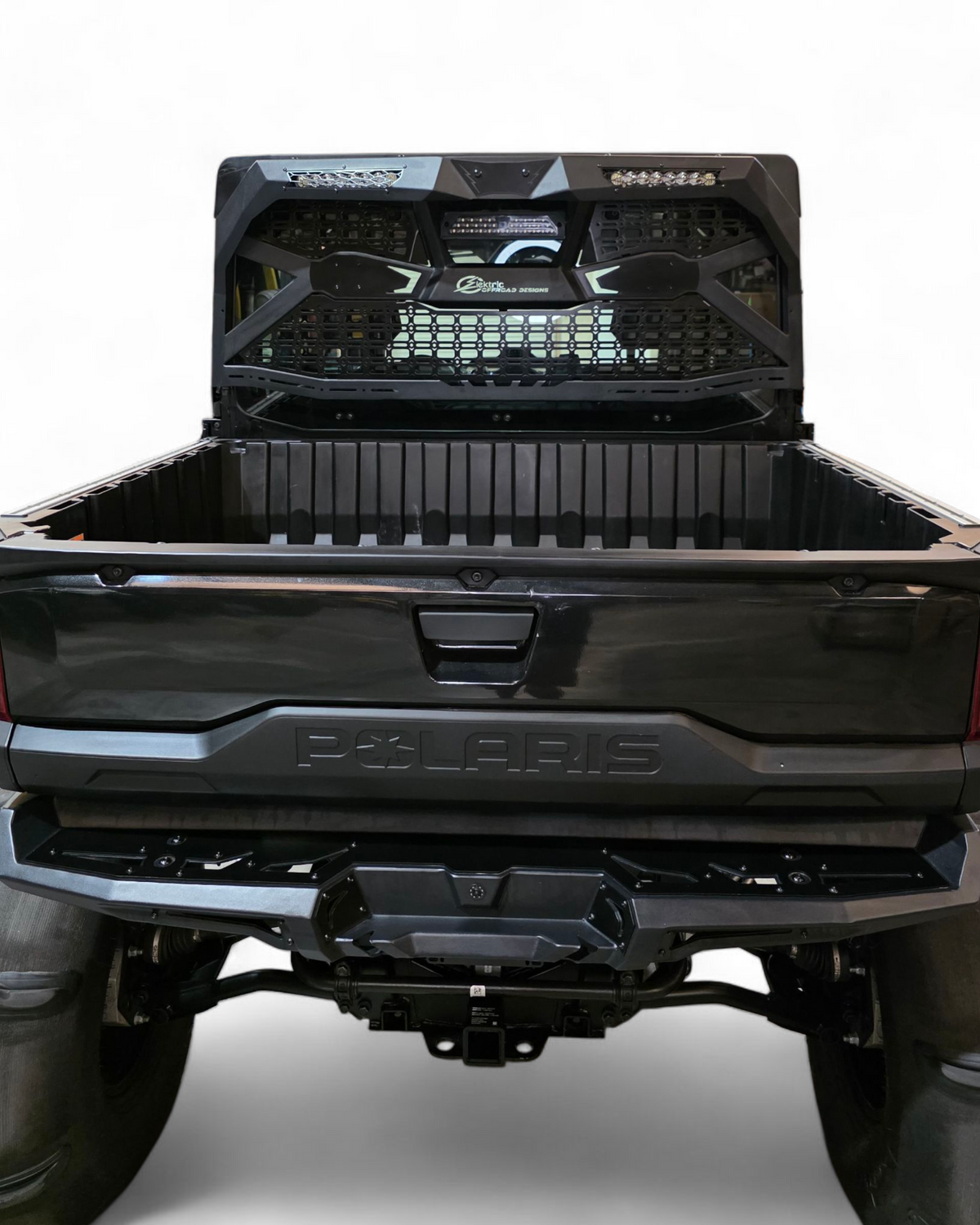 Polaris Ranger 1500 Headache Rack shown solo displaying full steel and aluminum construction with MOLLE panels