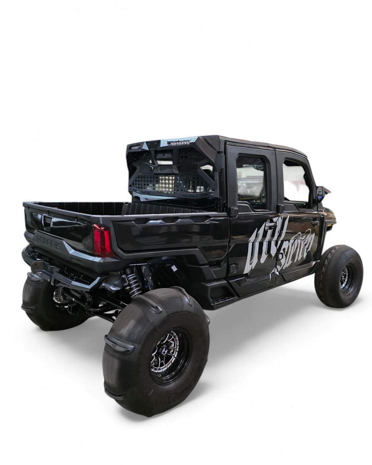 Black off-road vehicle with 'Wild Boar' branding on a white background