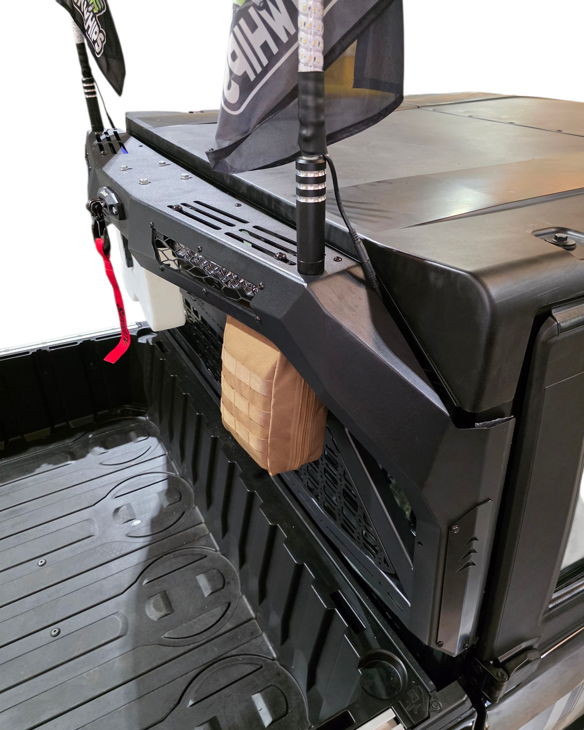 Winch mount provision on Polaris Ranger 1500 Headache Rack