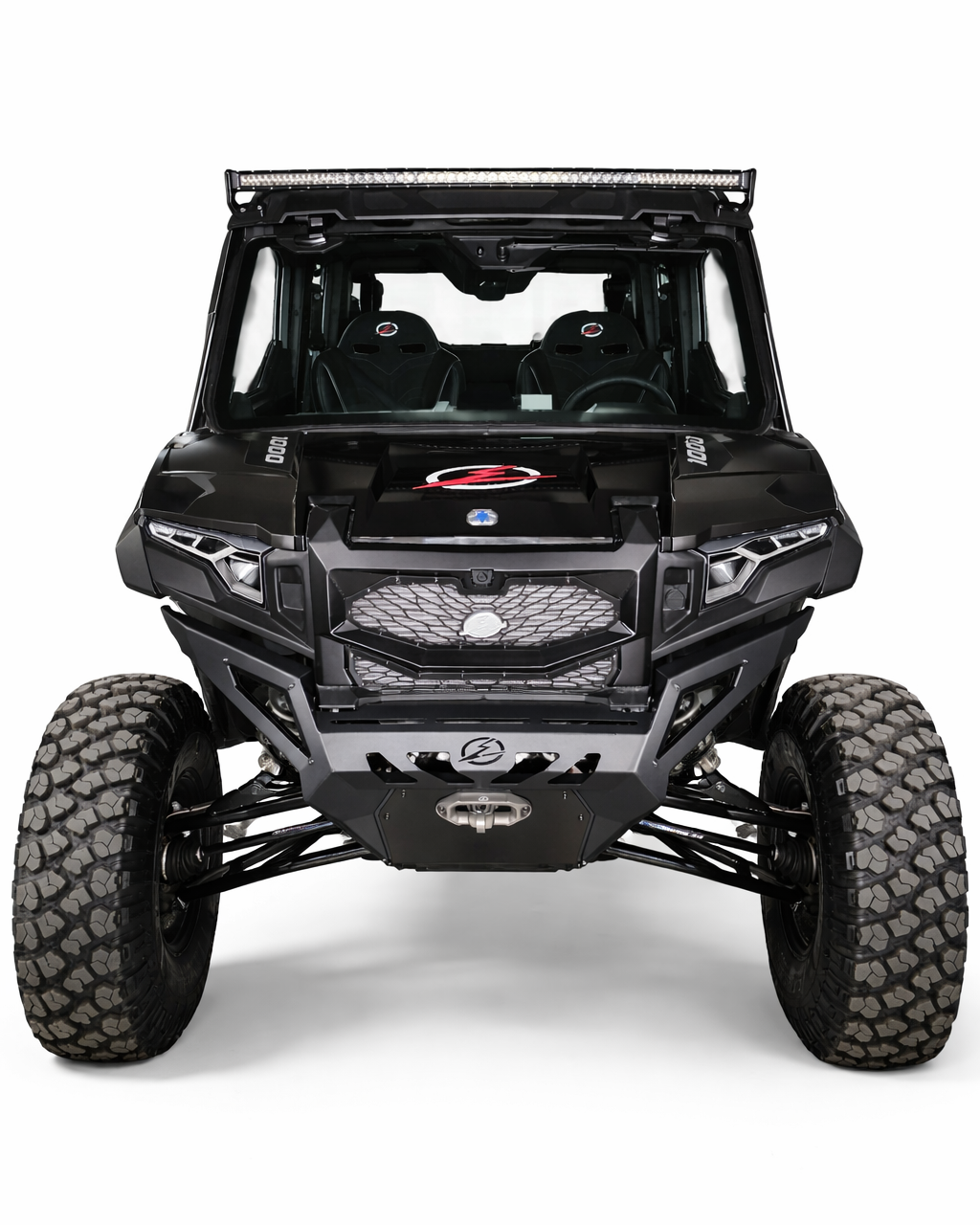 Driver side angle of Polaris Xpedition Volt front grille