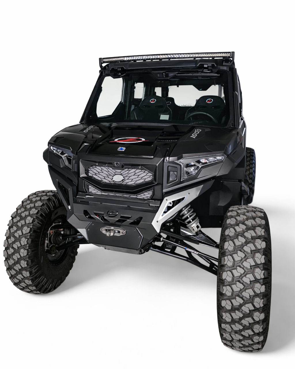 Polaris Xpedition Volt grille shown installed showing front-end fitment