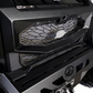 Hammer black shell and satin black mesh two-tone finish on Polaris Xpedition grille
