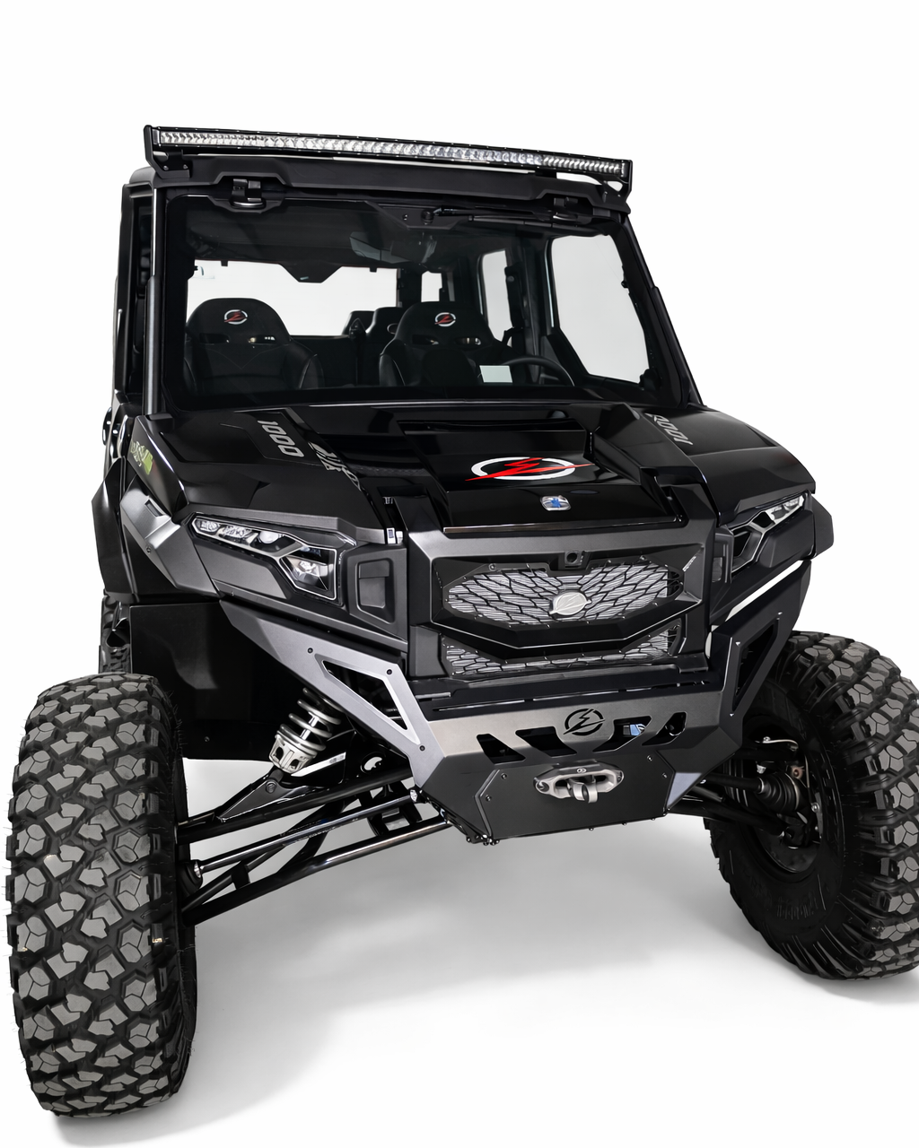 Rigid steel mesh insert detail on Polaris Xpedition Volt grille