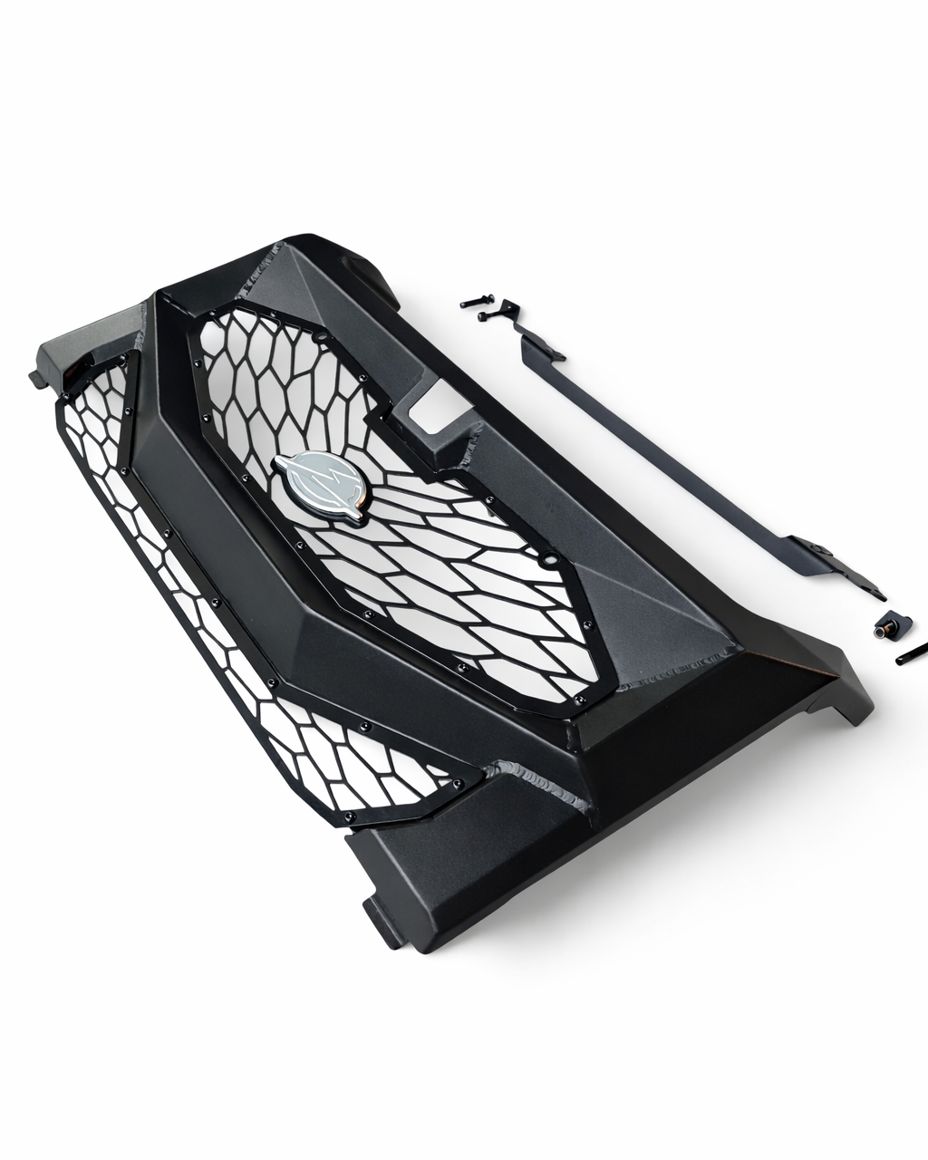 Mesh insert and shell junction detail on Polaris Xpedition Volt grille