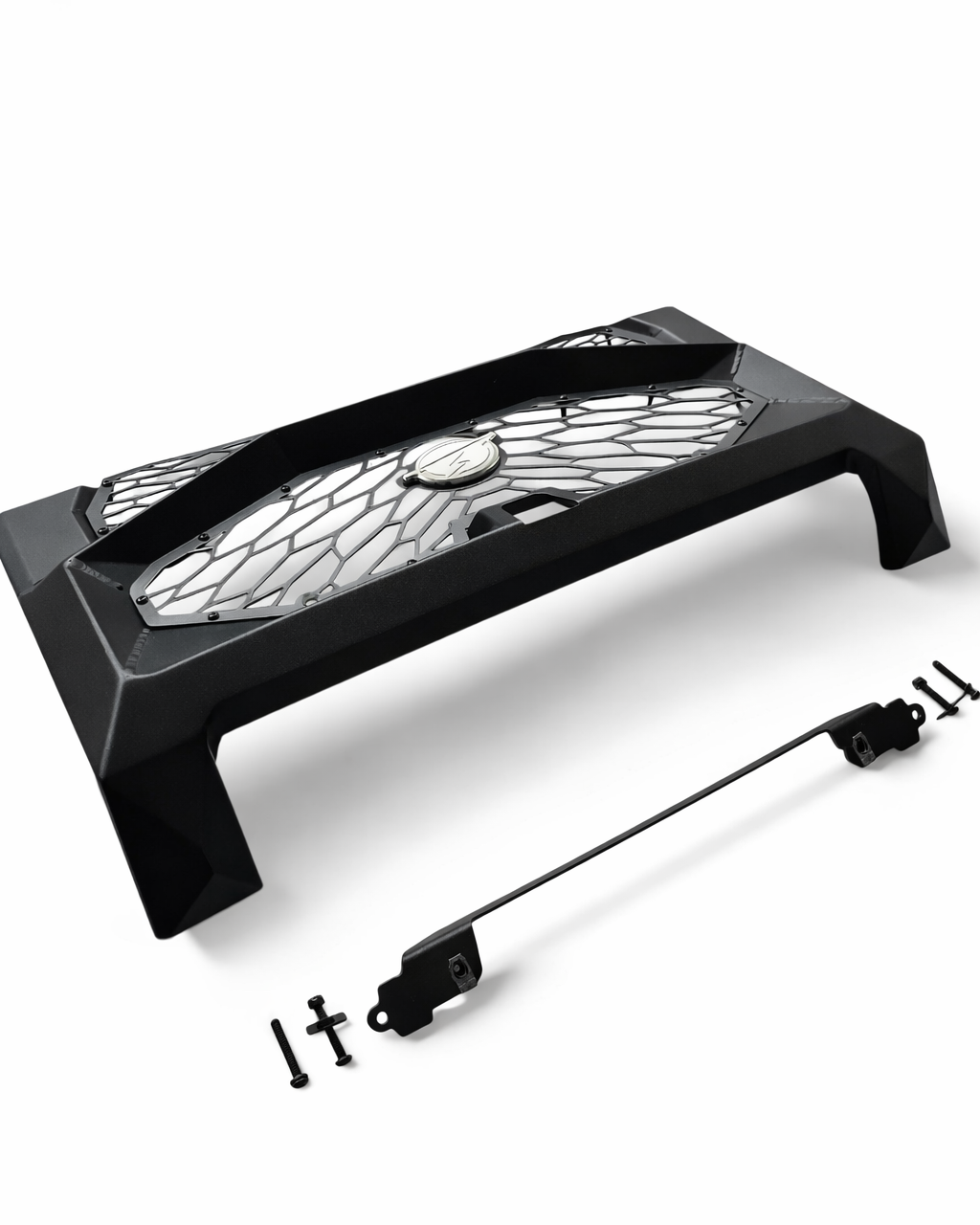 Polaris Xpedition Volt grille shown before installation displaying 3-piece design