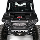 CNC billet badge detail at the center of Polaris Xpedition Volt front grille