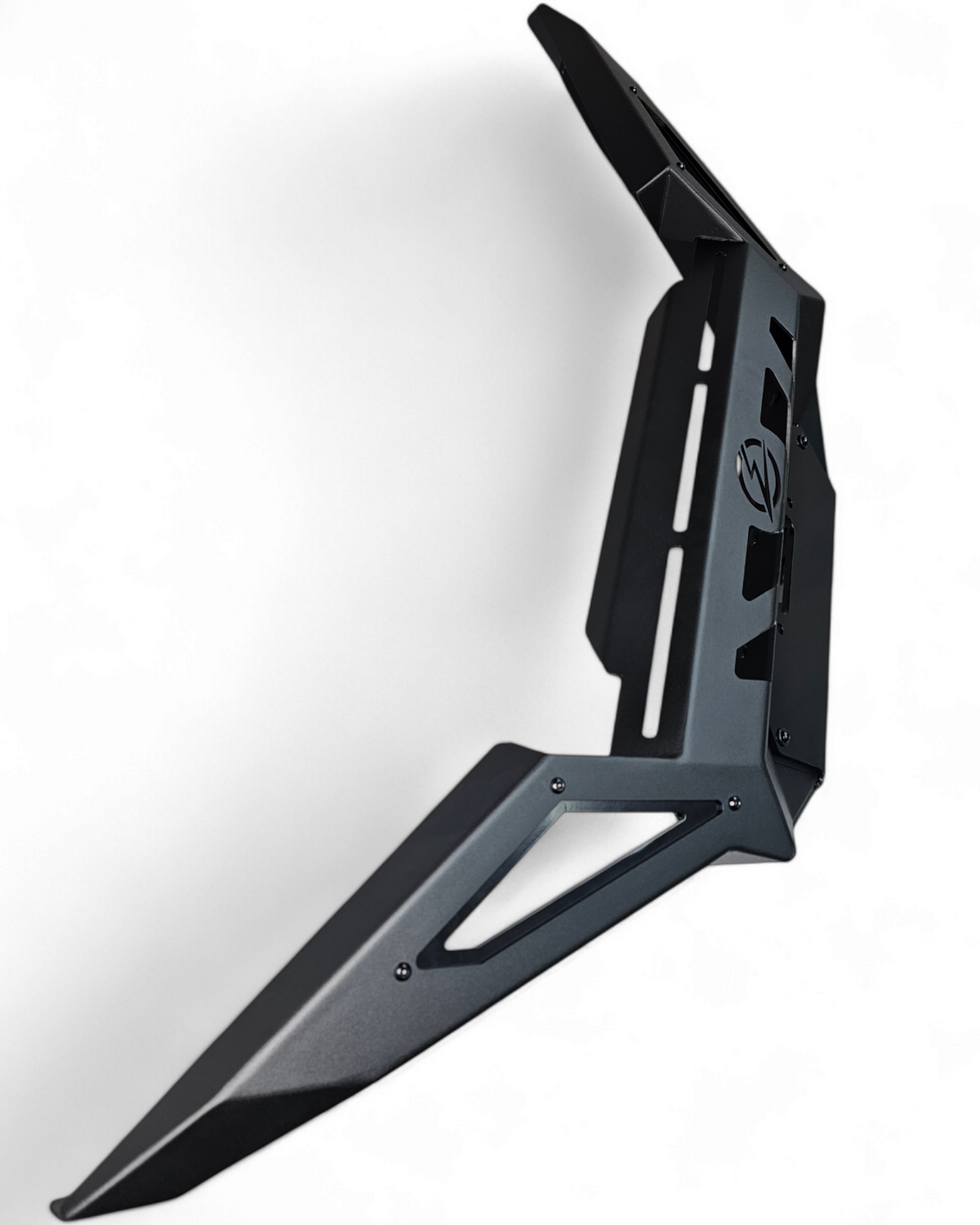 Polaris Xpedition Volt Series Winch Front Bumper shown solo displaying full steel construction and two-tone finish