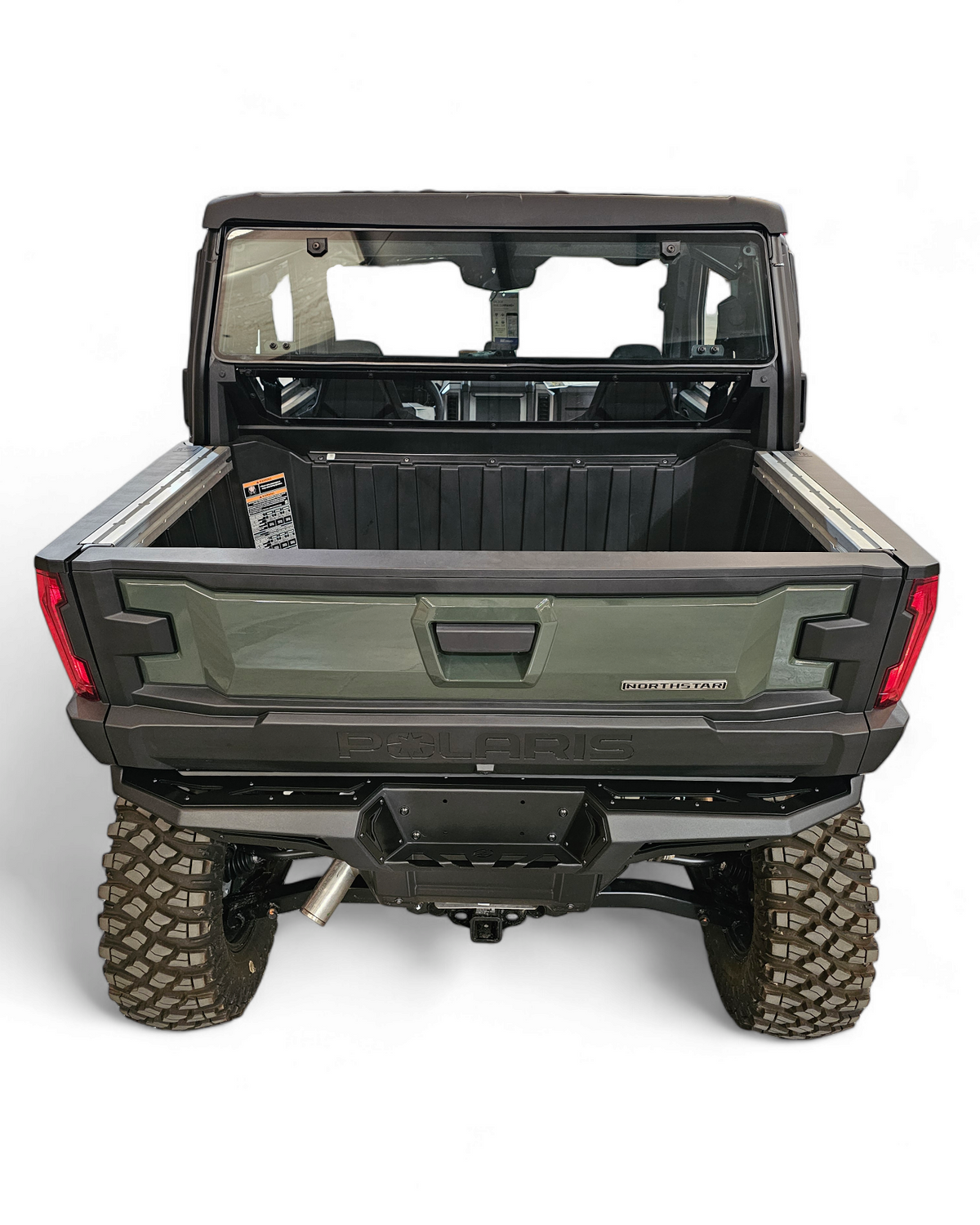 Polaris Xpedition Volt Series Rear Bumper shown solo displaying full steel construction