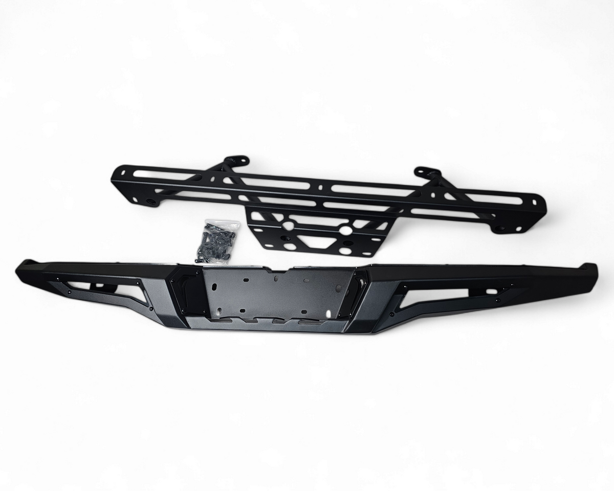 Steel weld and construction detail on Polaris Xpedition rear bumper