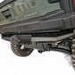 Hammer black powder coat finish detail on Polaris Xpedition Volt rear bumper