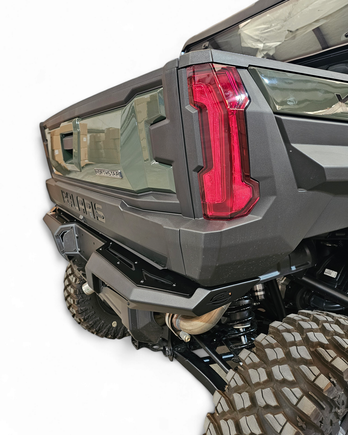 Side profile of Polaris Xpedition rear bumper showing matched body lines