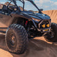 Direct front view of Polaris RZR Pro R Amp front bumper showing open tubular layout