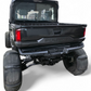 Bed tilt clearance shown with Volt rear bumper on Polaris Ranger XD 1500