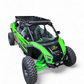 Roof Rack installed on 2026 Kawasaki Teryx H2 showing E-Track system and satin black aluminum construction