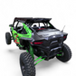Custom-fit mounting feet of Kawasaki Teryx H2 roof rack at the cage attachment points