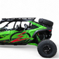 Kawasaki Teryx H2 roof rack shown at campsite loaded with overland gear