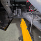 Can-Am Maverick R trailing arm pivot gusset test-fitted to the pivot pocket before final welding