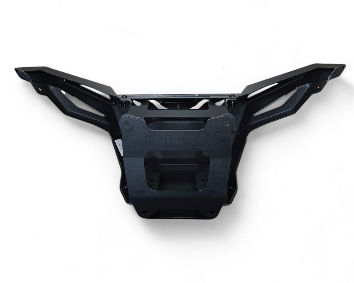 Fairlead mounting point detail on Polaris RZR Pro XP front winch bumper