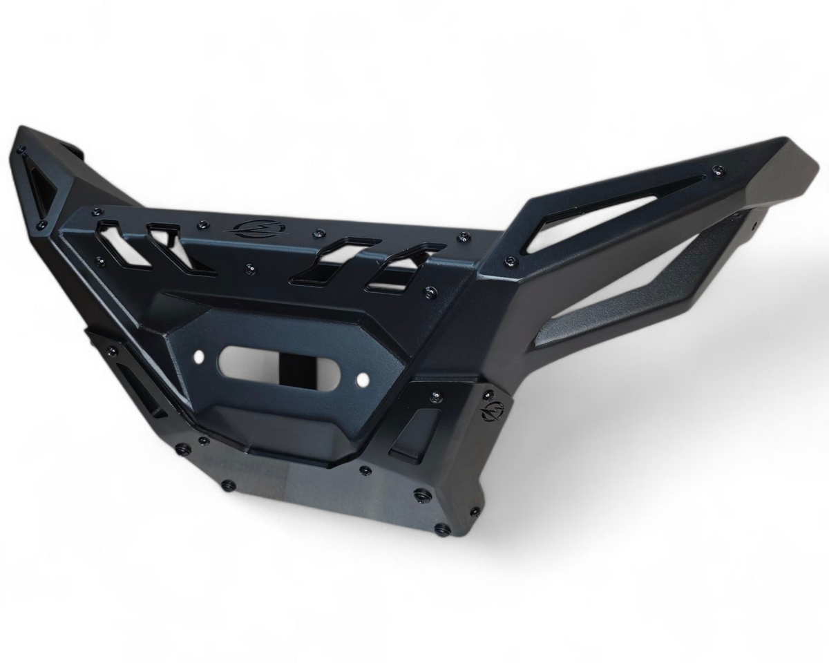 Direct front view of Polaris RZR Pro XP Volt front winch bumper