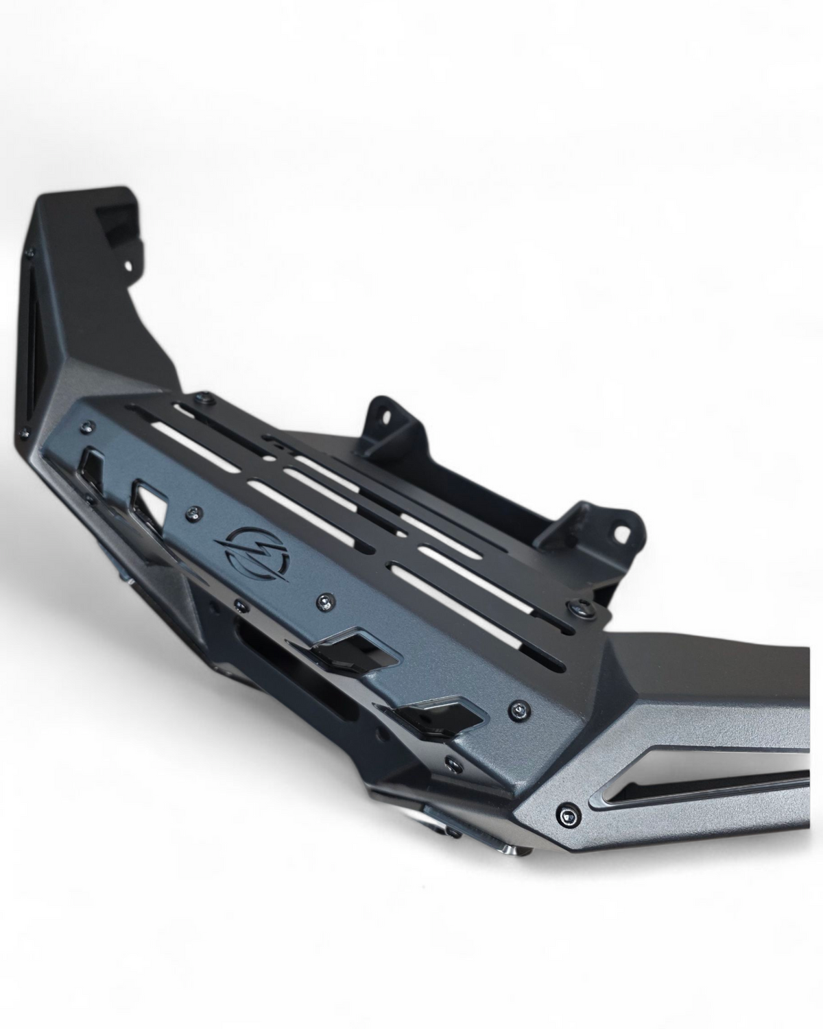 Side profile of Polaris RZR Pro XP front winch bumper following the body lines