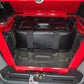 Dual gas strut detail on Polaris RZR Volt Series Baja bed box lid
