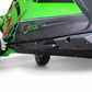 Side profile of Kawasaki Teryx H2 Volt Rock Steps showing full rocker panel coverage and aluminum panels