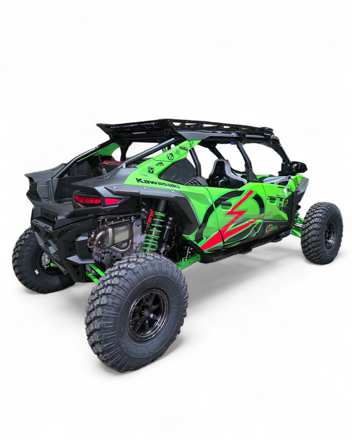 Nacho Nano light provision mount on Kawasaki Teryx H2 Volt Rock Steps